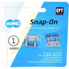 Connector snap-on wide ept zilver 2st.