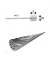 Kabel Xlc vers binnen 4.00 rvs shx17